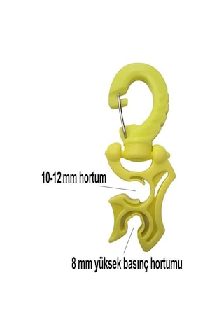 Kraken Hortum Tutucu İkili Fırdöndülü Sarı, Hc06