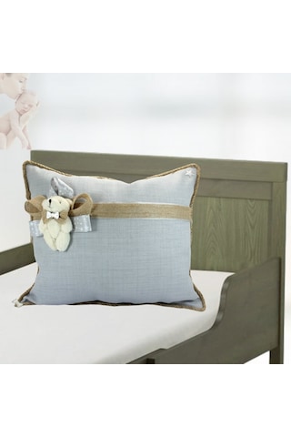 Süslebabypartystore Ayıcıklı Takı Yastığı, Gri - Jüt Gri