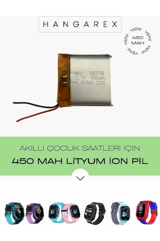 Akıllı Çocuk Saati Pili Lityum İon 450 Mah 3,7 V Saat Pili