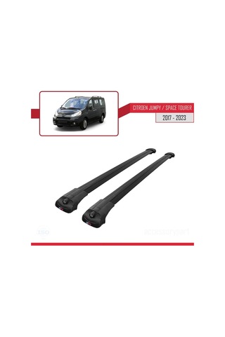 Citroen Jumpy 2007-2017 Arası İle Uyumlu Ace-1 Ara Atkı Tavan Barı Siyah