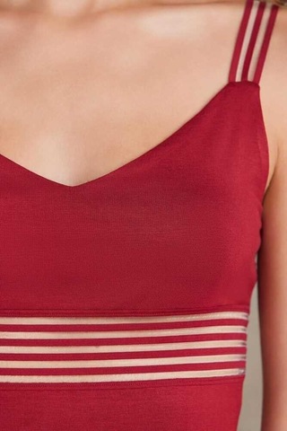 Pierre Cardin Bordo Penye Atlet Külot Kadın Iç Çamaşırı Takımı 300 001