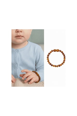 Bal Rengi Doğal Damla Kehribar Bebek Bileklik 548764289 Çok Renkli