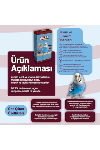 Goal Muhabbet Kuşu Yemi/ts 250 G - 20 Adet 250 G