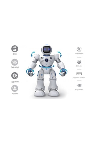 İnteraktif Şarjlı Akıllı Robot Uzaktan Kumandalı - Mavi Su Dünyası