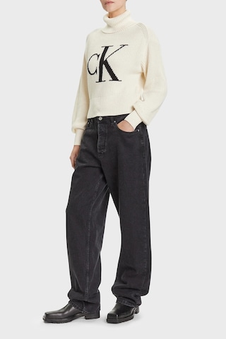 Calvin Klein Bayan Kazak Lv047d349g 101 Beyaz Beyaz