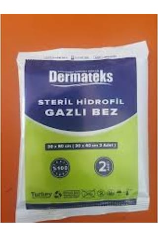 Dermateks Hidrofil Steril Gazlı Bez 30 x 80 CM 50 Adet