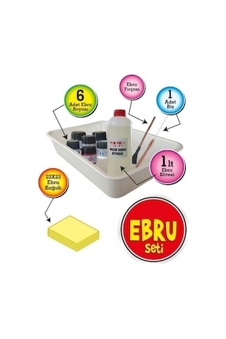 Ebru Başlangıç Seti - Hazır Ebru Yapım Seti