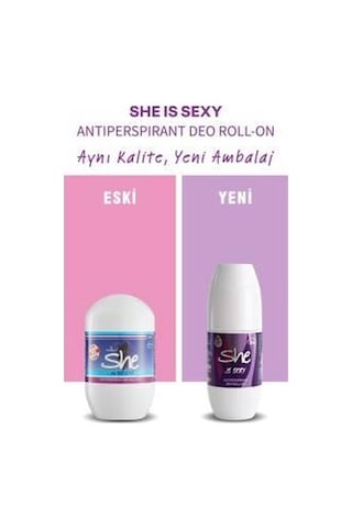 She Kadın Roll-on Uzun Süre Ferahlık Ve Koruma - Rollon & Sexy Kadın 40ml