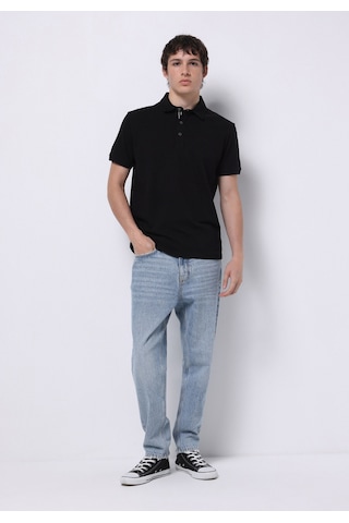 Colin's Colins Regular Fit Polo Yaka Düz Erkek Siyah Kısa Kol Tişört Cl1077201 Q1.v1 Blk SIYAH