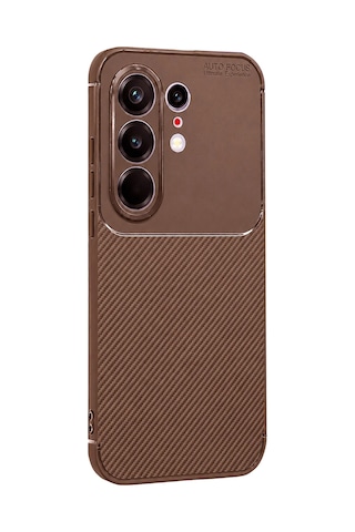 Newface - 140 - Tecno Camon 50 Pro 5g Auto Focus Karbon Kapak - Csmo-tex - - Kahverengi