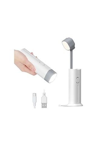 Usb Şarjlı Led Çalışma Lambası, 3 Parlaklık Kademesi İle Kullanım Kolaylığı .