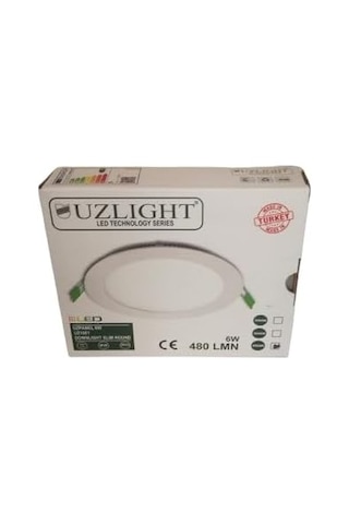 Uzlight 6w Led Spot Sarı Işık 3000k Sıva Altı 5 Li Paket Delik Çapı 10,5cm Genel