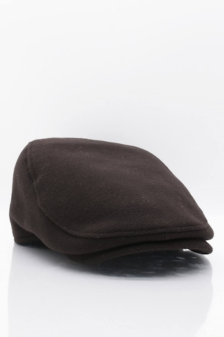 Külah Erkek Şapka Kahve Kışlık Trend Flat Cap Yün Kasket - Standart Kahverengi