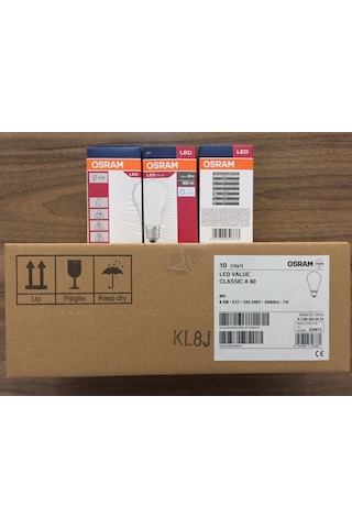 Osram 8.5W Led Ampul E27 Beyaz Işık 6500K 806Lm -- Yeni Seri --