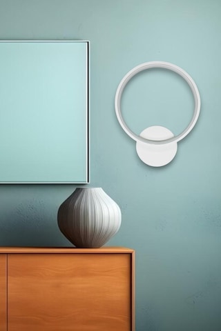 Aura Aplik Beyaz Renk Modern Tasarım-hol-banyo - Mutfak - Salon - Yatak Odası Gün Işığı Led Aplik Beyaz