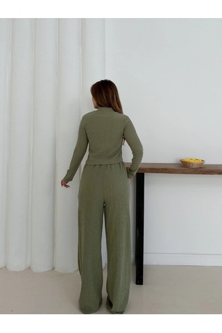 Balıkçı Yaka Örme Takım Mint St265865 Mint