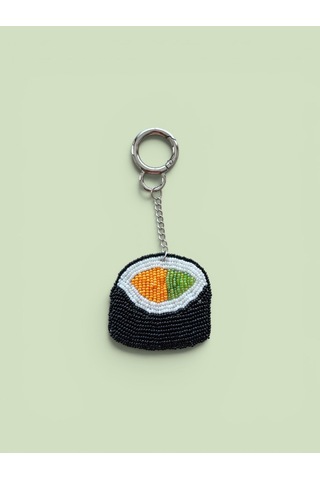 Sushi Charmı Boncuk İşlemeli Çanta Charmı