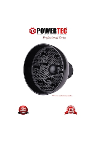 Powertec Fön Uyumlu Vigo Başlık Difüzör Siyah