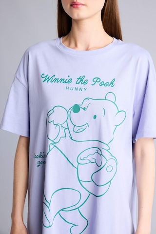 Defacto Dısney Wınnıe The Pooh Regular Fıt Bisiklet Yaka Kısa Kollu Elbise H5840ax26smpr317 Mor-pr317