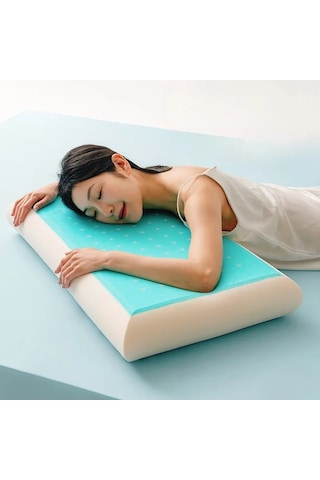 1 Adet Jel Bellek Köpük Yastık Yavaş Ribaund Ve Soğutma Etkisi Çok Renkli