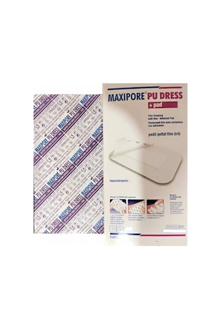 Maxipore Steril Su Geçirmez Pedli Film Örtü 8 x 6 CM 50 Adet