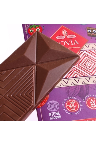 Jovia Organik Sütlü Çikolata Çilekli Kids 40 G