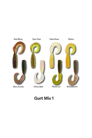 Hanfish Gurt 60 Mix 1 Silikon Yem 8 Adet