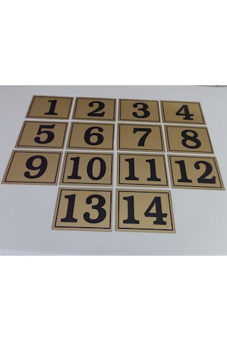 Gendec 6X8 Cm Yapışkanlı No 1'Den 14'E Gendec 6X8 Cm Yapışkanlı No 1'Den 14'E