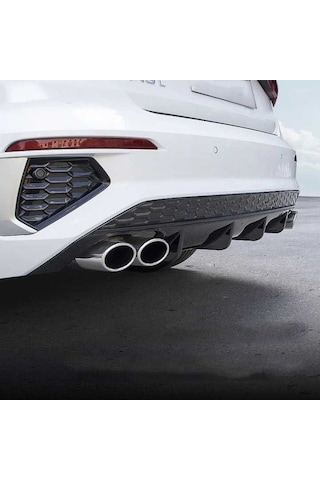 Audi A3 Sedan Uyumlu Yedek Parça Difüzör 2021+ Sağ Sol Çift Çıkı
