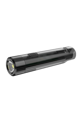 Novahub Siyah Anahtarlık Led Feneri, 7 Işık Modu, Type-c Hızlı Şarj, Su Geçirmez Darbeye Dayanıklı, 200mah Pil, Mini Taşınabilir Led Fener Siyah