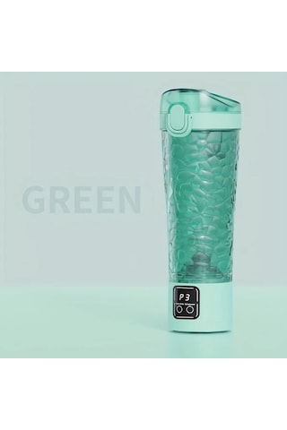 Tongdashop Yeşil Vintage Otomatik Karıştırmalı Usb Şarjlı 1300mah Blender Bardak