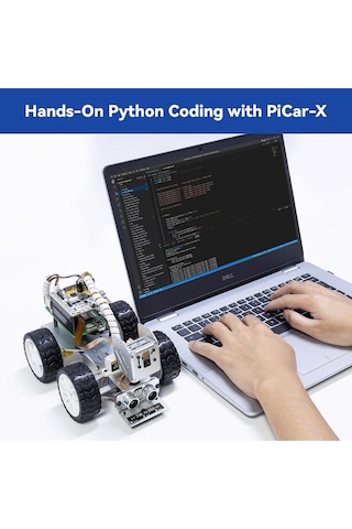 Sunfounder Picar-x Aı Video Robot Araba Kit Raspberry Pi 5/4/3b+/3b İle Chatgpt-4o, Ses Kontrolü Görüntü Tanıma Akıllı Oyuncaklar
