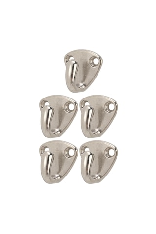 5'li Tekli Mini Askı. Tekne Güverte Askısı. Sarı Crome Kaplı