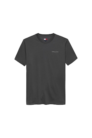 Tommy Hilfiger Tjm Slim Linear Chest Pamuklu Gri Erkek T-shirt-12260 Siyah