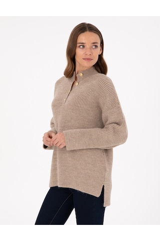 Pierre Cardin Kadın Vizon Kazak /triko 50299367-vr052 Vizon