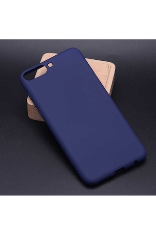 Huawei Y6 2018 Kılıf Zore Premier Silikon Kapak Lacivert
