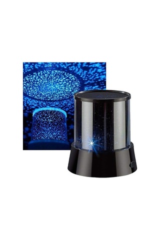 Didadodo Led Gece Lambası, Projeksiyon, Yıldızlı Gökyüzü, Romantik Renkli Ay Yıldızlı Gökyüzü Efekti Ay