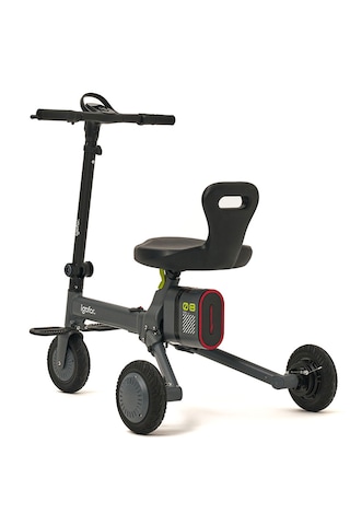 İgofor 3 Tekerlekli Katlanabilir Elektrikli Oturulabilir Scooter Gri