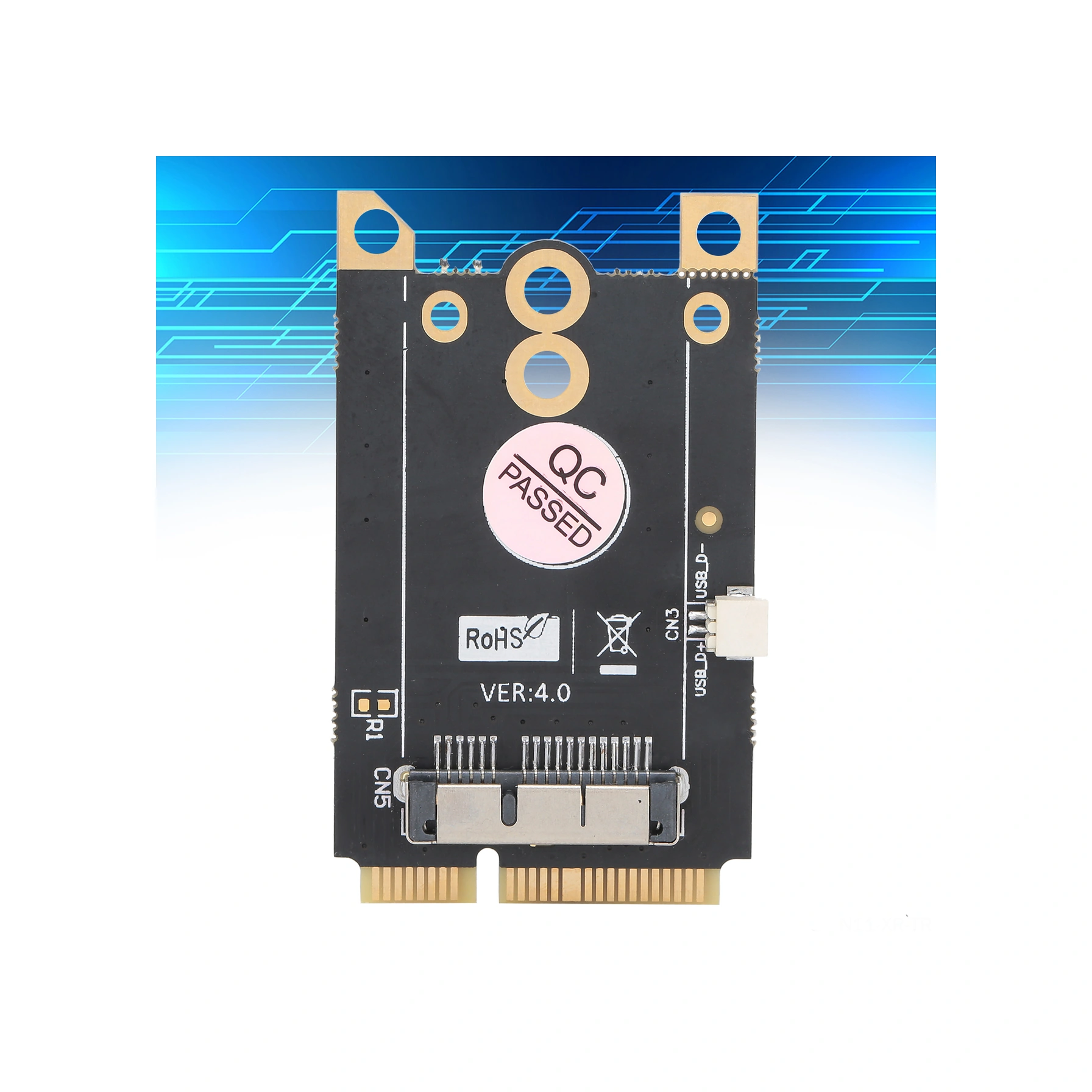 Xiyyadms 12+6 Pin Wlan Kartı İçin Mini Pcı-e Dönüştürücü Adaptörü, Bcm94630 Destekli, Windows/os X Uyumlu, Plug & Play