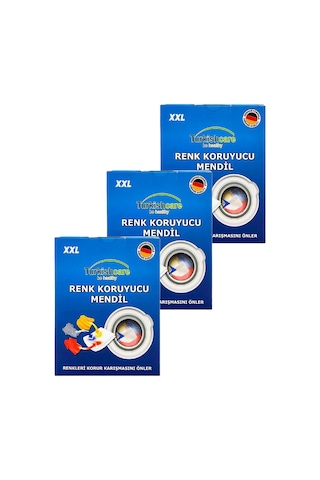 Renk Koruyucu Çamaşırlar İçin 12'li Mendil Üçlü Set