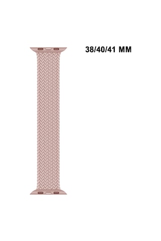 Apple Watch Uyumlu Watch 3 4 5 6 7 8 9 Seseri 38 40 41mm Solo Loop Kordon Kayış Silikon M Beden Mt86