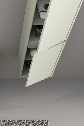 Elisa 80 Cm Banyo Dolabı - Nane Yeşili Boy Dolap Dahil Nane Yeşili