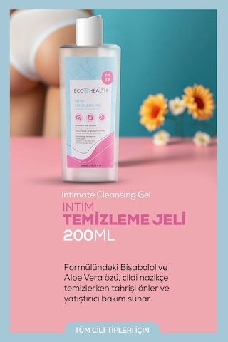 Ecc Health Hassas Ciltler İçin İntim Temizleme Jeli 200 ML