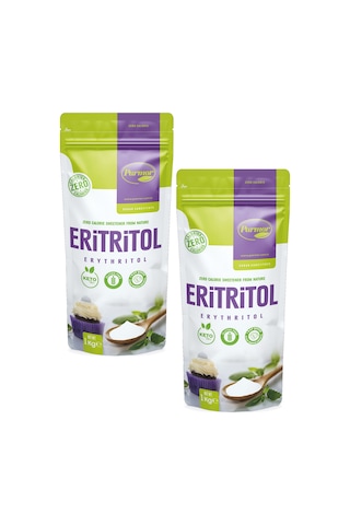 Parmor 1 KG Eritritol 2 Paket Keto / Ketojenik / Vegan Diyet