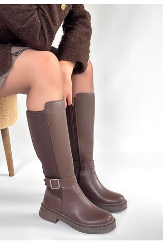 Biçomi Zinda Kahverengi Cilt Çizme Çok Renkli