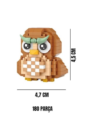 Baykuş 180 Parça Block Loz Oyuncak-mini Poşet