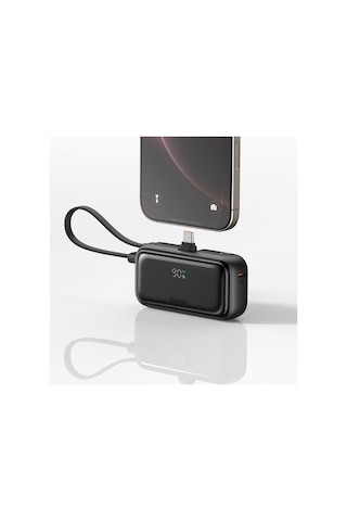 Mcdodo Mc-7760 5000mah 22.5w Dahili Kablolu Powerbank Siyah