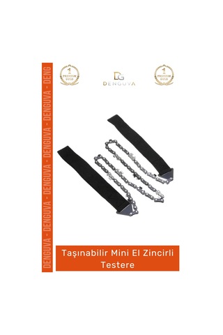 Testere Taşınabilir Kamp Doğa Yürüyüşü Avcılık Çelik Kesim Kompakt Mini El Zincirli Testere