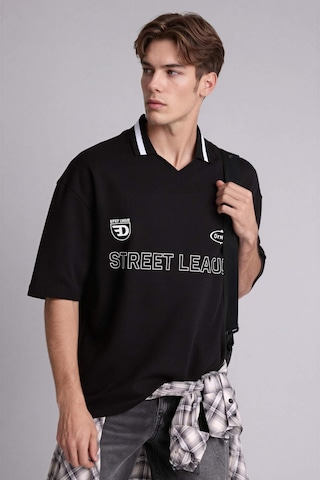 Defacto Loose Fıt Polo Yaka Kısa Kollu Polo Tişört G4270ax26smbk81 Siyah-bk81