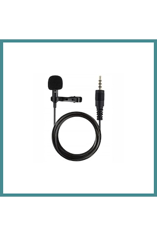 Trendexa 3.5mm Jak 1.5 Metre Double Mikrofon - Siyah Mac